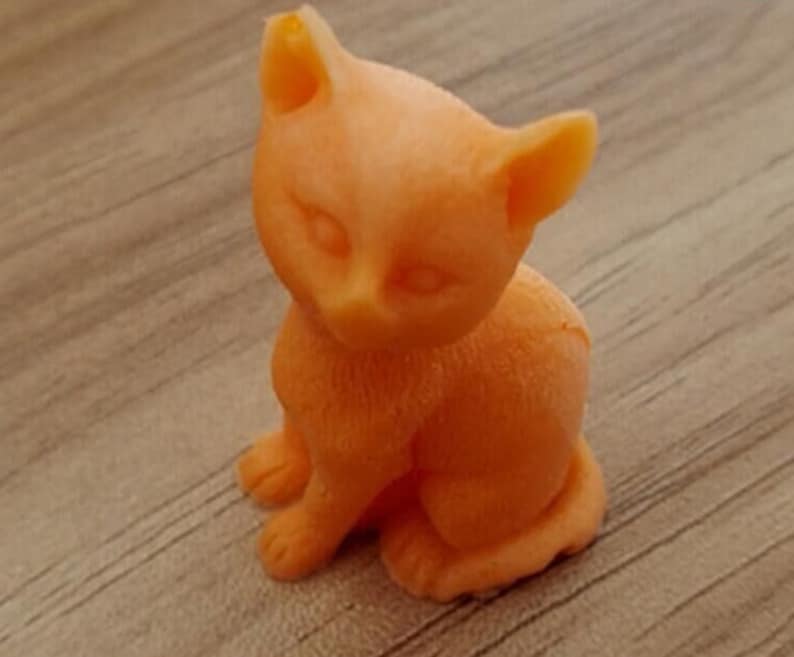 3D Small Cat Soap Mold Flexible Silicone Mold for Handmade Etsy