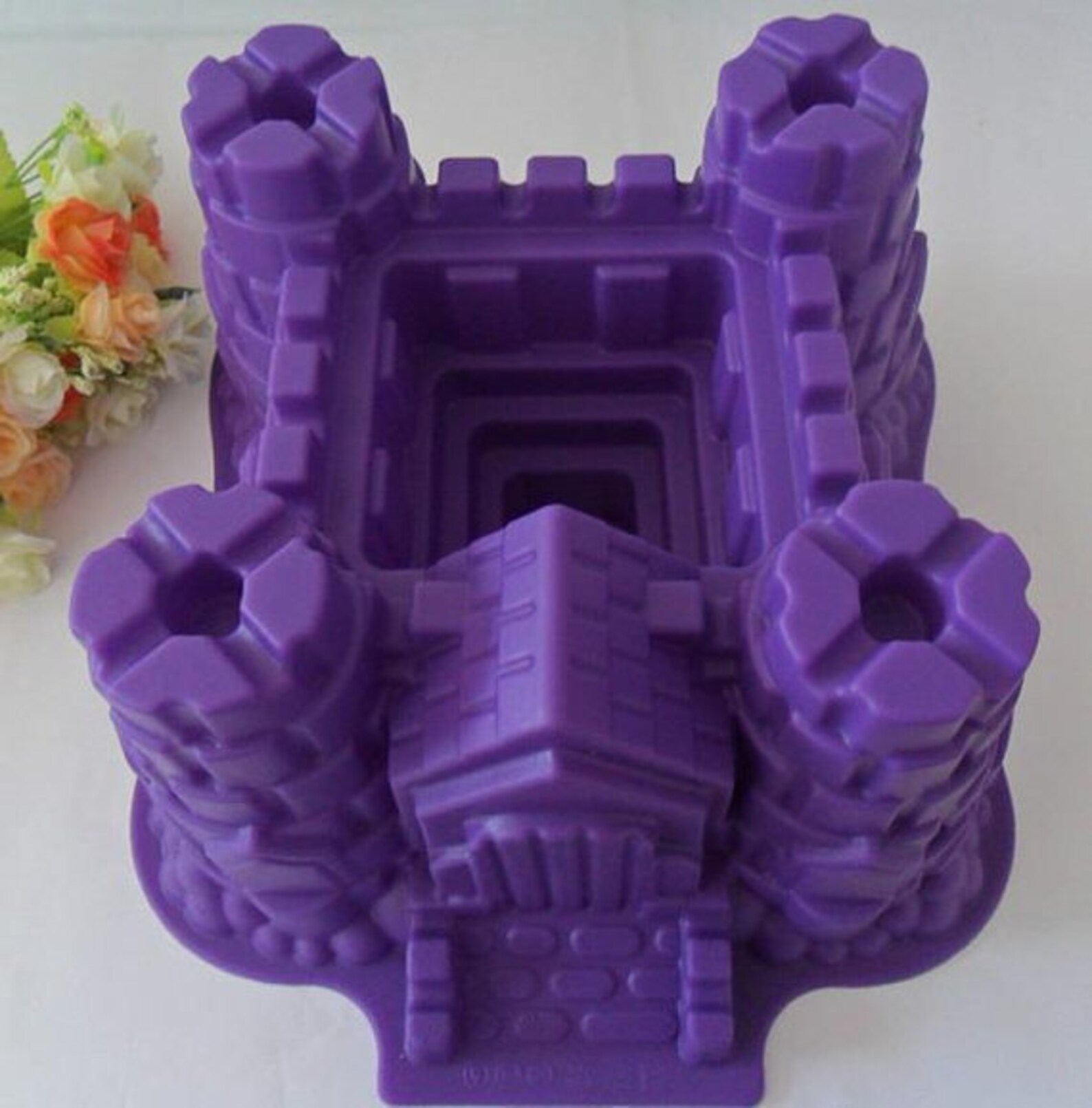 3D Large Castle Cake Mold Flexible Silicone Soap Mold for Etsy