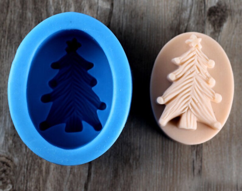 Christmas Tree Soap Mold Flexible Silicone Mold For Handmade Etsy
