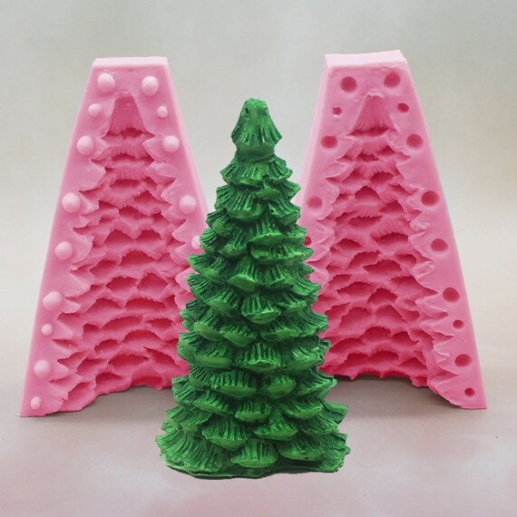 3D Christmas Tree Soap Mold Flexible Mold Silicone Mold For Etsy