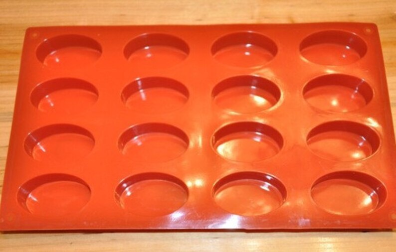 16cavity Oval Cake Mold Flexible Silicone Choclate Mold Soap Etsy