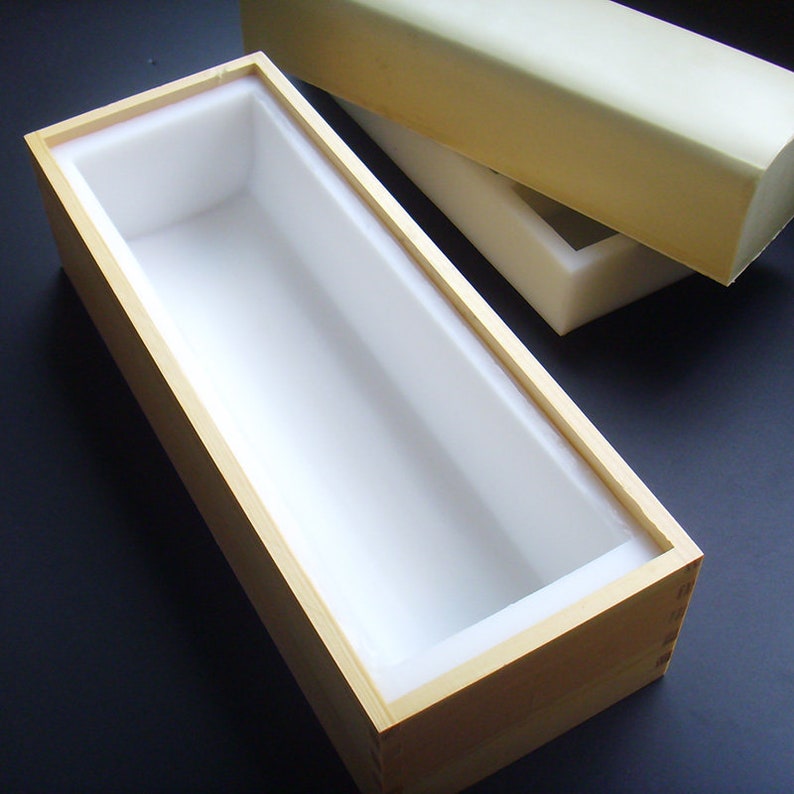 1500g Silicone Liner Mold With Wooden Box Loaf Soap Making Etsy