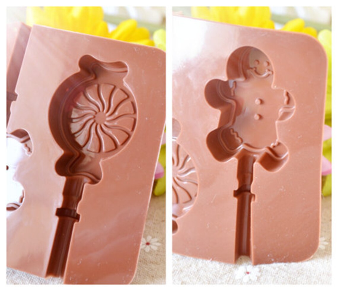 6cavity Lolly Mold Candy Mold Gingerbread Man Cake Mold Etsy