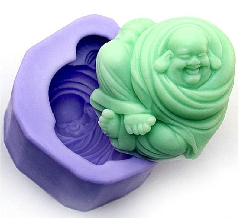 3D Laughing Buddha Soap Mold Flexible Silicone Mold For Etsy