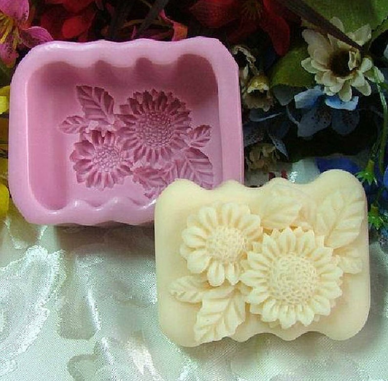 Chrysanthemum Soap Mold Flexible Silicone Mold For Handmade Etsy