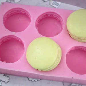6 set Silicone Mold for Soap and Candles Macaron