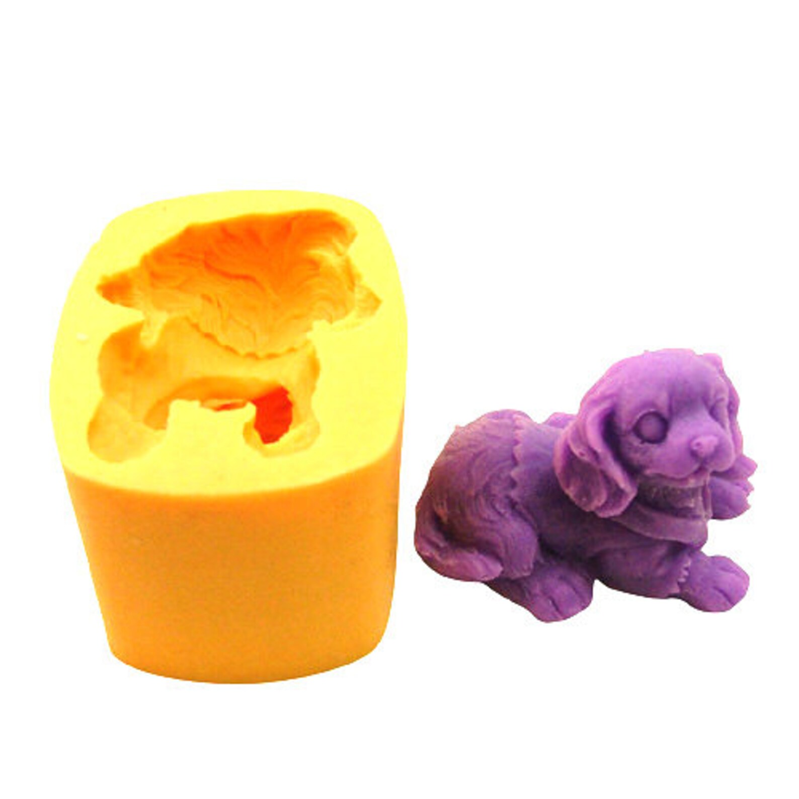 3D Lovely Dog Soap Mold Flexible Mold Silicone Mold for Etsy