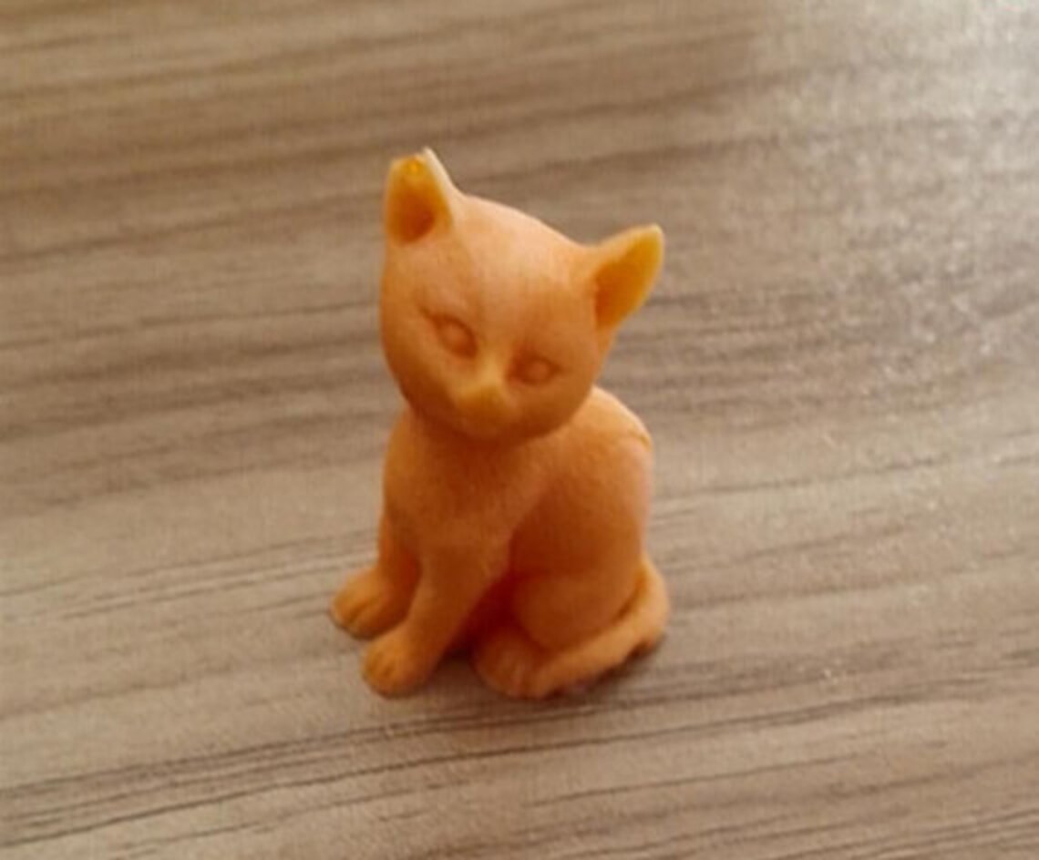 3D Small Cat Soap Mold Flexible Silicone Mold for Handmade Etsy