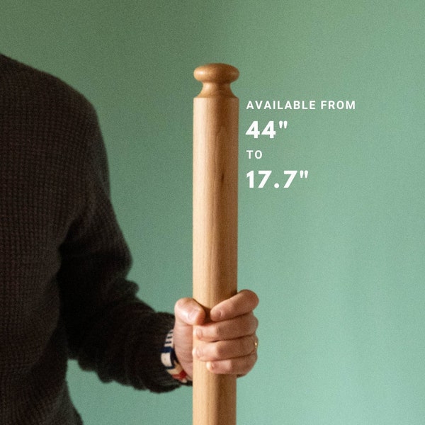 The Ultimate 44" and 36" SFOGLINA PIN, Extra long, in fine Beech Wood from Unesco Ancient  Primeval  Casentino's Beech Forest in Tuscany,