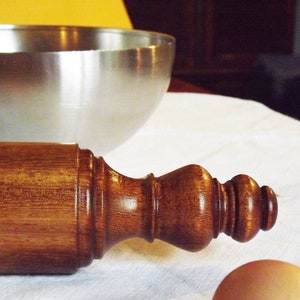Rolling Pin, Mattarello, Pasta Maker Matterello, Pizza Pin, Mahogany, Italian Cuisine, Cooking Utensil, Wedding Gift, Pastry, italian gift