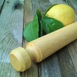 Rolling pin in rare Lemon wood from Sicily, Pasta Maker Rolling Pin, traditional lost Italian tools, handmade collectible pasta pins, gift