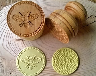 Bee Corzetti Pasta Stamp, Handturned, handcarved in Maple from Chiantishire in Tuscany