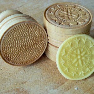 CORZETTI PASTA Stamp = 1 Handle + 1"Florentine Motif" Stamp handturned, handcarved, in Maple Chiantishire, only my hands & gouges