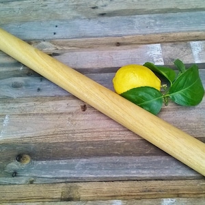 Rolling pin in rare Lemon wood from Sicily, Pasta Maker Mattarello, traditional lost Italian tools, rare handmade collectible pasta pins image 2