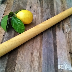 Rolling pin in rare Lemon wood from Sicily, Pasta Maker Mattarello, traditional lost Italian tools, rare handmade collectible pasta pins image 4