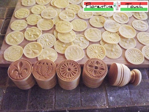 Buy CORZETTI PASTA Stamp: 4 Various Sets 1 Handle 1 or 2 or 3 or 4 Stamps  Handturned, Handcarved, in Maple of Chiantishire Online in India 