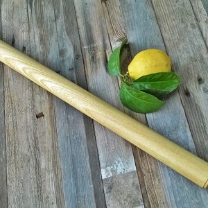 Rolling pin in rare Lemon wood from Sicily, Pasta Maker Mattarello, traditional lost Italian tools, rare handmade collectible pasta pins image 5