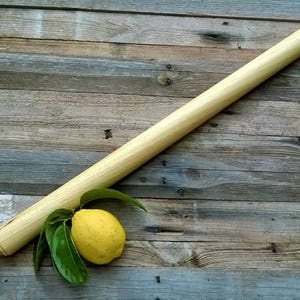 Rolling pin in rare Lemon wood from Sicily, Pasta Maker Mattarello, traditional lost Italian tools, rare handmade collectible pasta pins image 3