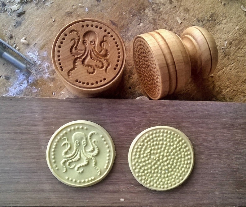 Octopus Corzetti Pasta Stamp Made in Fine Beech Wood From the Etsy