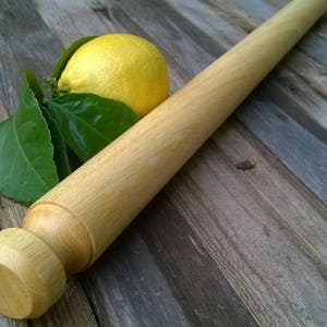 Rolling pin in rare Lemon wood from Sicily, Pasta Maker Mattarello, traditional lost Italian tools, rare handmade collectible pasta pins image 6