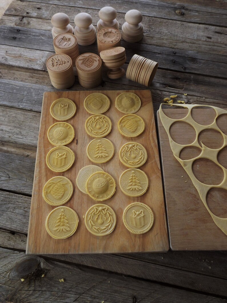 CHRISTMAS CORZETTI PASTA Stamp 5 Various Sets 1 Handle Etsy