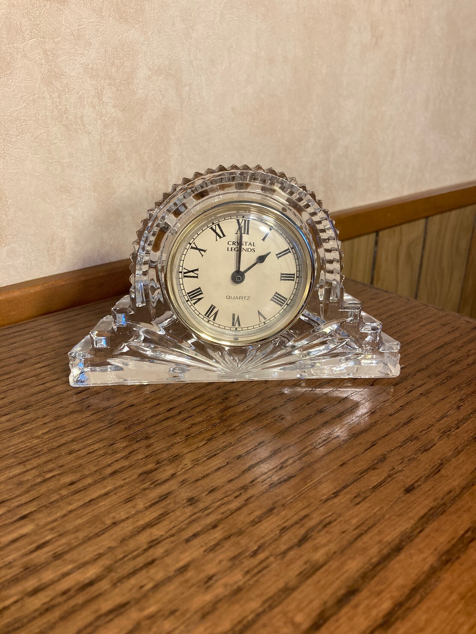 Godinger Crystal Vanity Clock Etsy