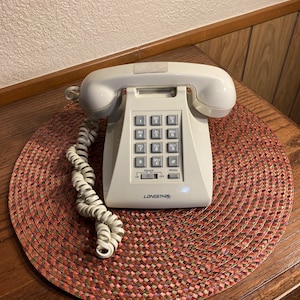 Vintage Push Button Desk Phone