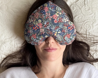 Cuscino per gli occhi ponderato Liberty London, ideale per la Festa della Mamma, con aromaterapia e relax.