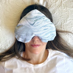 HEART weighted eye pillow, washable removable cover, hot cold pack for eyes and face, aromatherapy