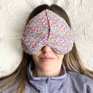 Liberty London Floral Weighted Eye Pillow: Flax, Lavender, Mint, Eucalyptus