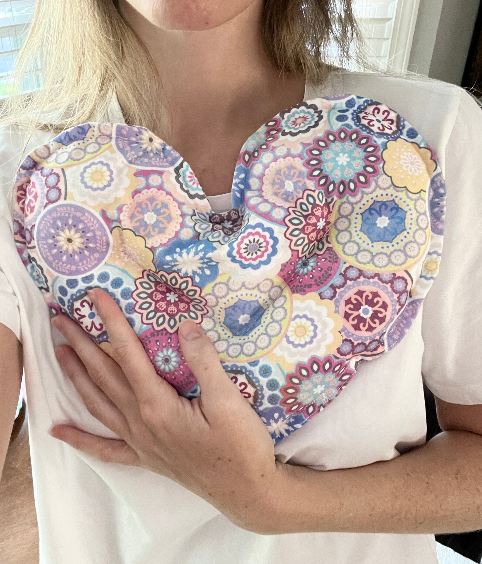 Antianxiety Weighted Heart Pillow 1.5 Pounds for Soothing Etsy