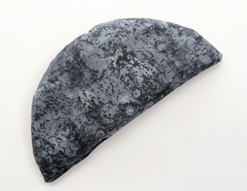 Almohada para ojos con peso lunar: mascarilla de aromaterapia de algodón suave Gray Marbled