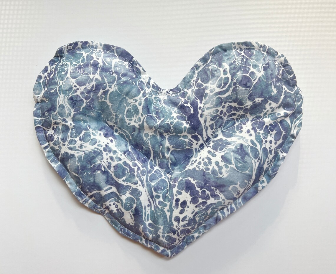 Antianxiety Weighted Heart Pillow 1.5 Pounds for Soothing Etsy