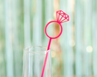 Engagement Ring Drink Stir Stick | Ring Stir Stick | Bachelorette Stir Stick | Wedding Stir Stick | Laser Cut Stir Stick | Drink Stirrer