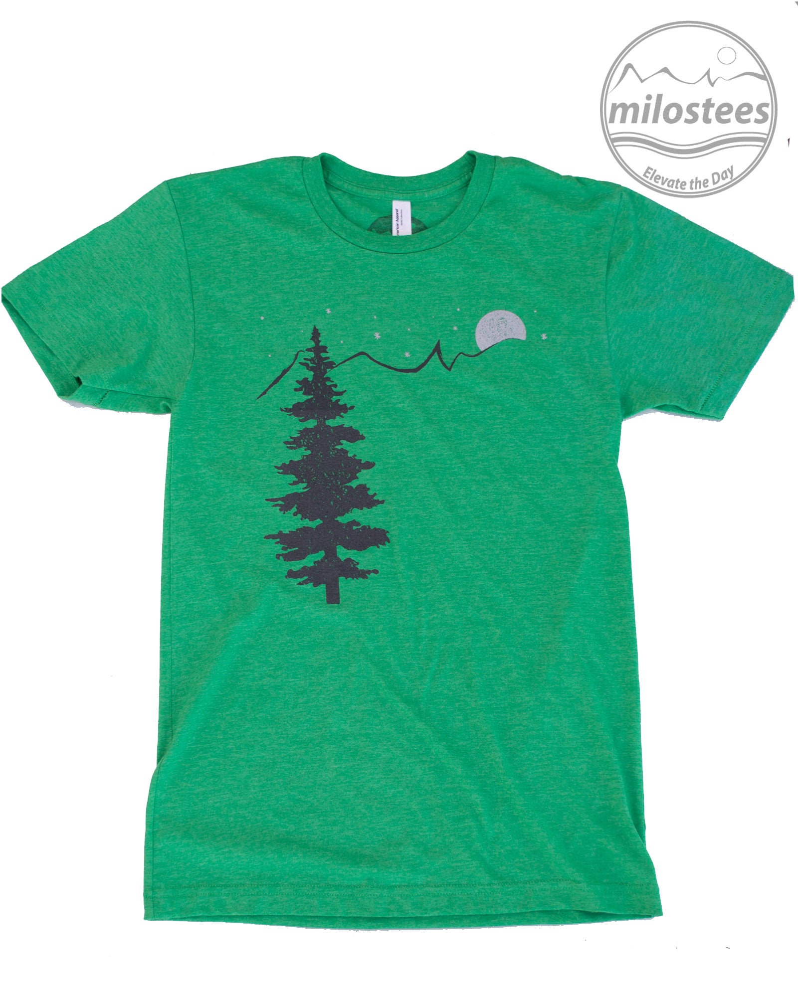 Mountain Shirt Silk Screen of Nature With a Tree Some - Etsy