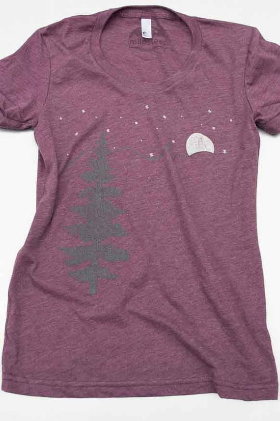 Mountain t shirt Mountains gift screen print on american | Etsy