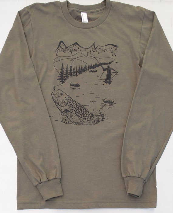 Cotton Long Sleeve Fishing Shirt -  Canada