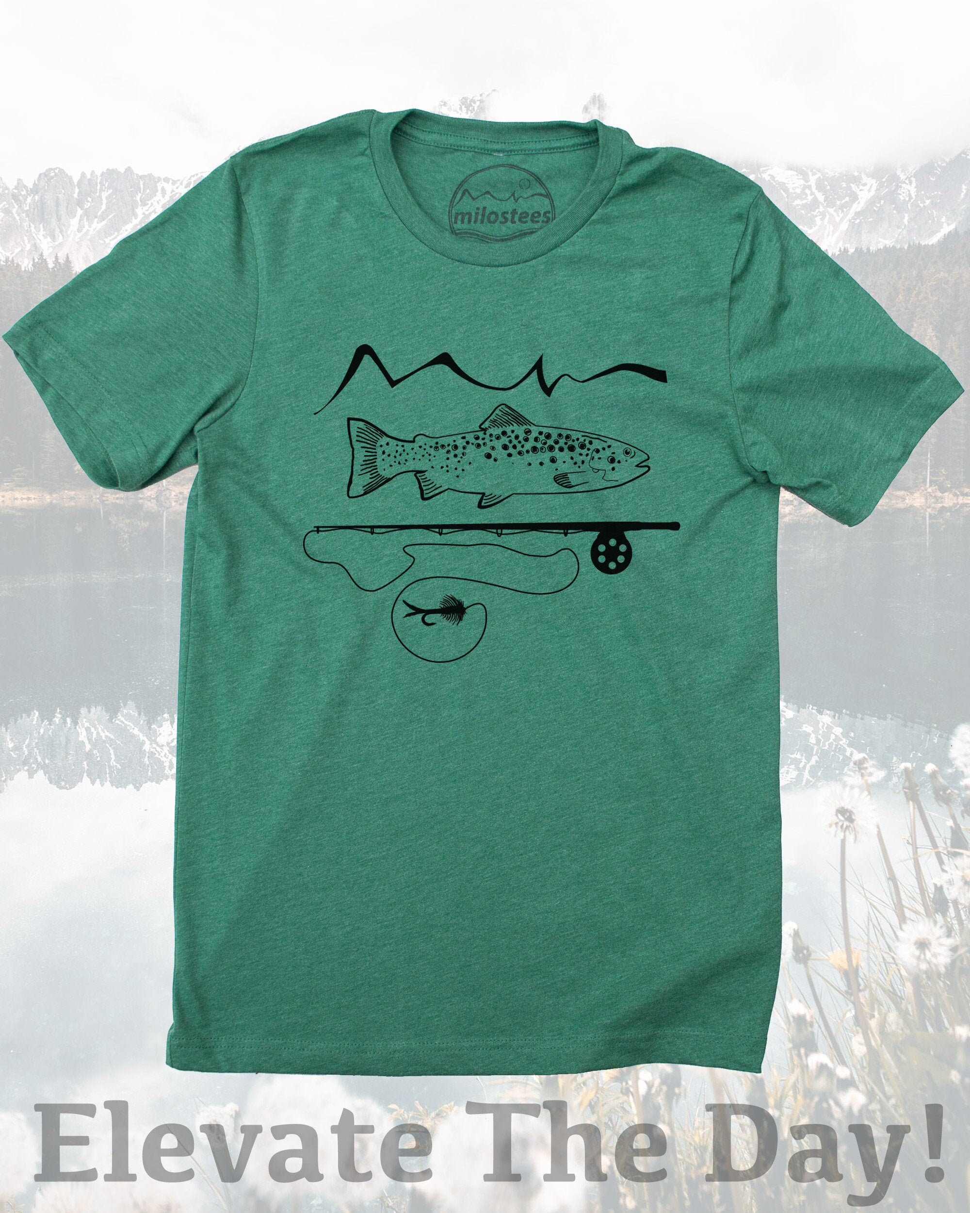 Evolution Of Man Fly Fishing Shirt Colonhue