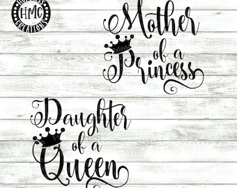 Download Mother Of A Princess Svg Etsy