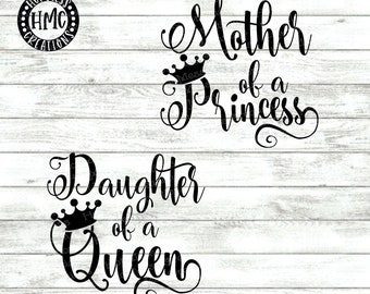 Download Mother Of A Princess Svg Etsy