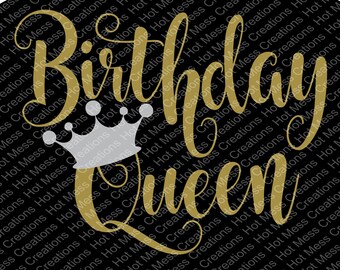 Download Birthday queen svg | Etsy