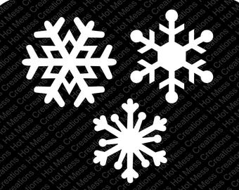 Download Snowflake svg | Etsy
