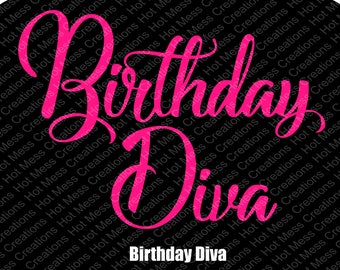 Download Birthday diva | Etsy