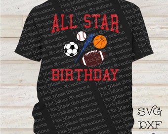 Sports Birthday Svg Etsy