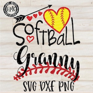 Softball SVG DXF PNG - Softball Granny Design - Digital Download File