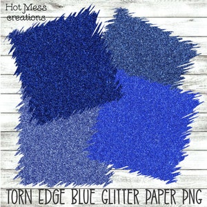 Sfondo glitter - Torn Edge blu Glitter carta digitale per sublimazione e Design - Digital Download
