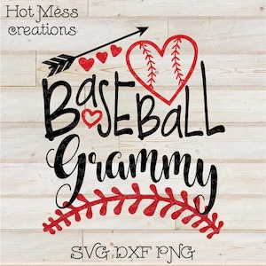 Béisbol SVG DXF PNG - Abuelo de béisbol - Archivo de descarga digital