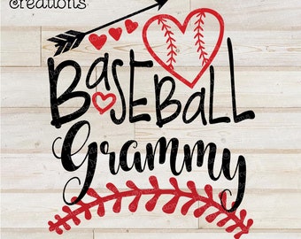 Baseball  SVG DXF PNG - Baseball Grandparent - Digital Download File