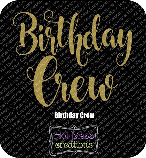 Download Birthday Crew SVG Birthday Girl SVG SVG Digital Download ...