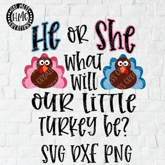 Baby Shower Svg Dxf Png He Or She What Will Our Little Etsy